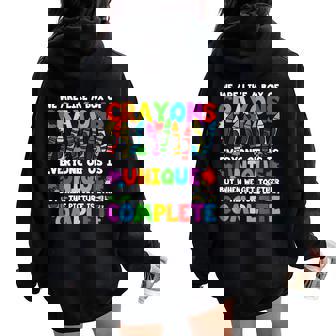 Teacher We Are Like A Box Of Crayons Back To School Women Oversized Hoodie Back Print - Thegiftio UK