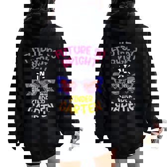 Future So Bright In Kindergarten Sunglasses Kid & Teacher Women Oversized Hoodie Back Print - Monsterry