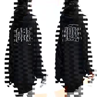 Georgia Ga Vintage Varsity Style Sports Girls Women Oversized Hoodie Back Print | Mazezy