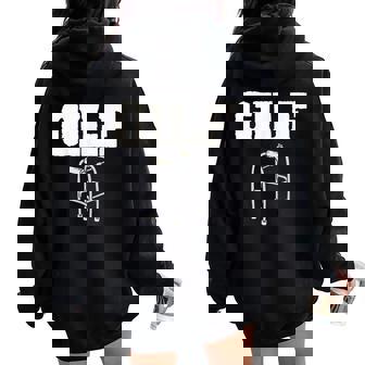 Gilf Grandma & Grandpa Sexy Old People Walker Women Oversized Hoodie Back Print - Monsterry