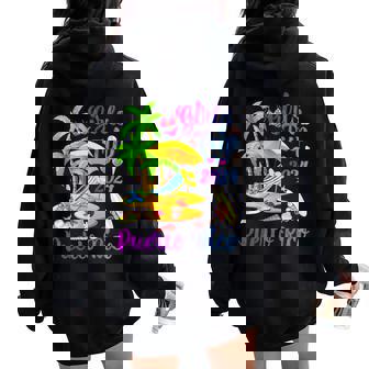 Girls Trip 2024 Beach Vacation Puerto Rico Beach Women Oversized Hoodie Back Print - Thegiftio UK