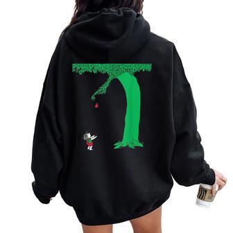 The Giving Tree For Women Women Oversized Hoodie Back Print - Thegiftio UK