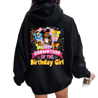 God Mother Gracie's Corner Birthday Dolls Cute Party Women Oversized Hoodie Back Print | Seseable UK