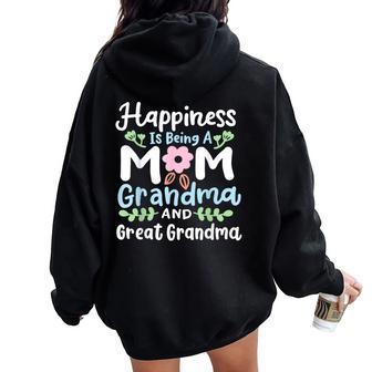 Great Grandma Great Grandmother Women Oversized Hoodie Back Print - Thegiftio UK