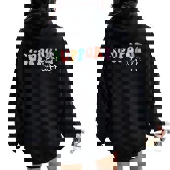 Groovy Support Staff Appreciation Week Back To School Women Oversized Hoodie Back Print - Thegiftio