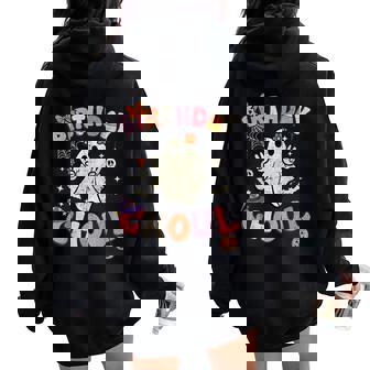 Halloween Birthday Ghoul Bday Party Anniversary Girls Women Women Oversized Hoodie Back Print - Thegiftio UK
