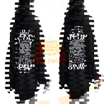Halloween Costumes Woman 2024 Due To Inflation Women Oversized Hoodie Back Print | Mazezy