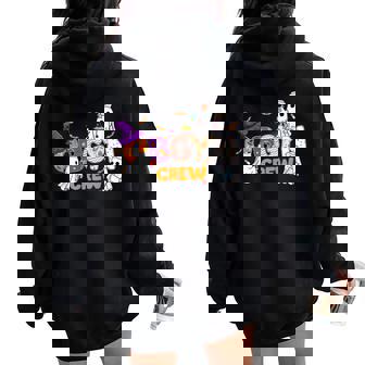Halloween Obgyn Crew Cute Boo Ghost Nurse Nursing Scrub Women Oversized Hoodie Back Print | Mazezy