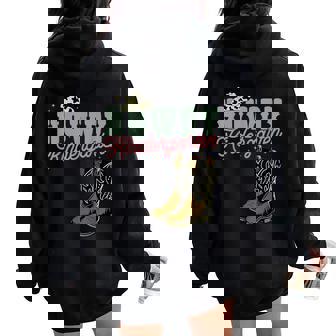 Howdy Kindergarten Cowgirl Cowboy Teacher Kindergarten Women Oversized Hoodie Back Print | Seseable UK