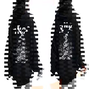 Humoristique Zen Af Pour Amateur De Yoga Bouddha Cadeau Pour Homme Et Sweat à capuche oversize pour femme avec imprimé dans le dos - Cadeauxyz