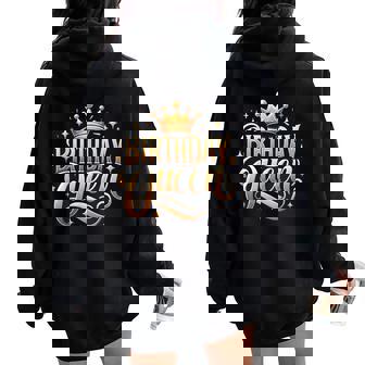 I'm The Birthday Queen Happy Birthday Girls Birthday Women Oversized Hoodie Back Print - Thegiftio UK