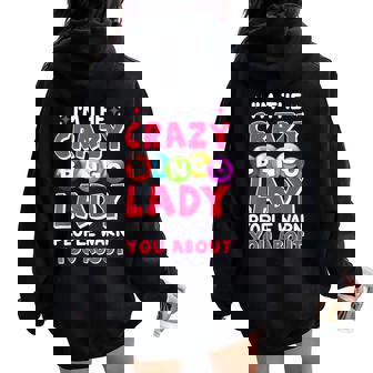 I'm The Crazy Bingo Lady Bingo Player Caller Women Women Oversized Hoodie Back Print - Thegiftio UK