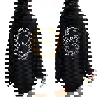 Imperio Romano Spqr Women Oversized Hoodie Back Print - Regaloses