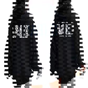 Imprimé Animal Sauvage Léopard Bohème Chic Sweat à capuche oversize pour femme avec imprimé dans le dos - Cadeauxyz