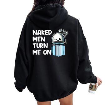Inappropriate For Silly Showering Naughty Joke Women Oversized Hoodie Back Print - Thegiftio UK