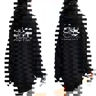 Inclusion Isn't Scary Slp Halloween Sped Teacher Ghost Mummy Women Oversized Hoodie Back Print - Thegiftio UK