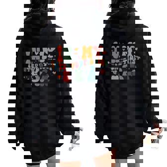 In My Interventionist Era Reading Interventionist Teacher Women Oversized Hoodie Back Print - Thegiftio