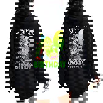 It's My 6Th Birthday Zombie Lover 6 Year Old Boys Girls Women Oversized Hoodie Back Print | Mazezy