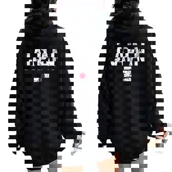 Japon Drapeau Hommes S Enfants Japon Women Oversized Hoodie Back Print - Cadeauxyz