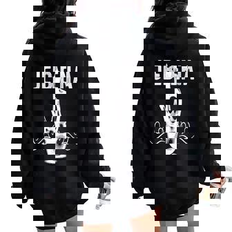 Jebena Ethiopian Eritrean Coffee Pot T Women Oversized Hoodie Back Print - Monsterry