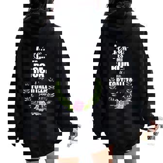 Jesus Es Mi Roca Y Mi Fortaleza Spanish Christian Bible Women Oversized Hoodie Back Print - Monsterry
