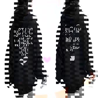 Just A Girl K-Pop Kpop Merch Coreano Merchandise Moda Felpa con cappuccio oversize da donna con stampa posteriore - Novitaregali