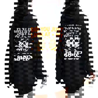 Did You Just Look At My Boo-Bees Halloween Boo Bee Women Oversized Hoodie Back Print | Mazezy