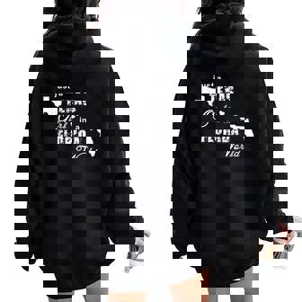 Just A Texas Girl In A Florida World T Printing Women Oversized Hoodie Back Print - Monsterry