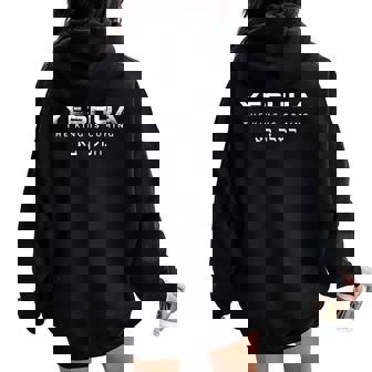 The King Is Coming Yeshua Christian Outfits Women Oversized Hoodie Back Print - Thegiftio UK
