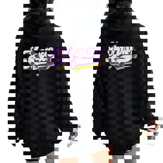 Krewe Mardi Gras Carnival Costume Women Women Oversized Hoodie Back Print - Monsterry