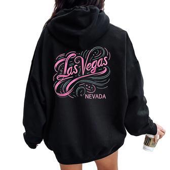Las Vegas Love Baby Holidays In Vegas Sounenirs Girls Women Oversized Hoodie Back Print | Seseable UK
