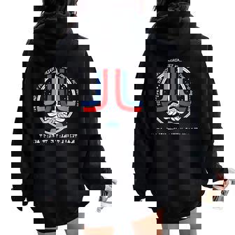 The Last Starfighter Star League Distressed For Women Women Oversized Hoodie Back Print | Seseable CA