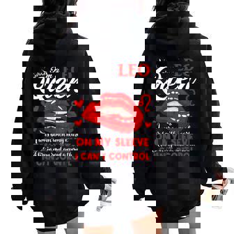 Leo Queen I'm Stronger July August Birthday Leo Zodiac Sign Women Oversized Hoodie Back Print - Thegiftio UK
