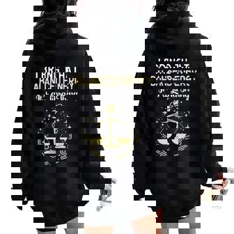 Libra Big Libra Energy Its A Libra Thing Balance Women Oversized Hoodie Back Print | Seseable UK