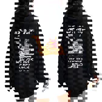 Lindo Regalo Camel Gráfico Just A Girl Who Loves Camels Women Oversized Hoodie Back Print - Regaloses