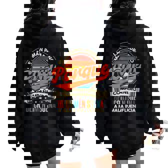 Me Llaman Padrino Women Oversized Hoodie Back Print - Regaloses