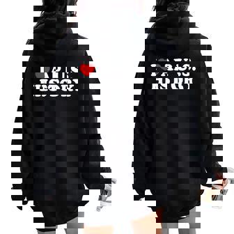 I Love Ap Us History I Heart Ap Us History Teacher Student Women Oversized Hoodie Back Print - Monsterry