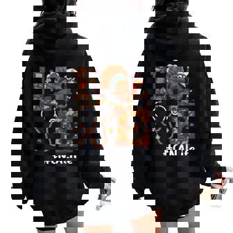 Love Nurse Thanksgiving Cna Certified Nursing Assistant Women Oversized Hoodie Back Print | Seseable CA