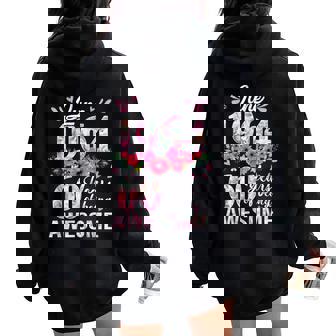 Made In June 1964 Floral 60Th Birthday 60 Years Old Women Women Oversized Hoodie Back Print - Thegiftio UK