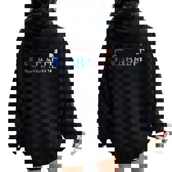 Magasin De Cabaret Women Oversized Hoodie Back Print - Cadeauxyz