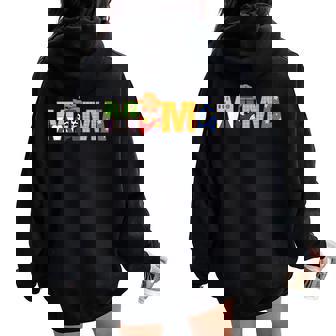 Mama Birthday Western Rodeo Mom And Dad Boy Family Matching Women Oversized Hoodie Back Print - Thegiftio UK