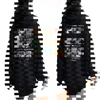 Manet Peinture Artiste Célèbre Sweat à capuche oversize pour femme avec imprimé dans le dos - Cadeauxyz