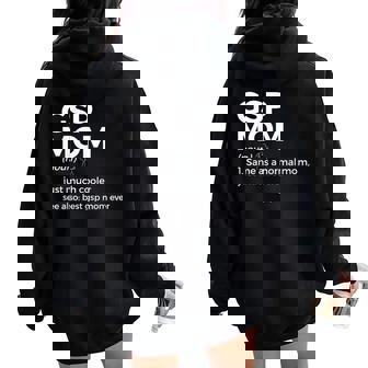 Mejor Gsp Mom Ever Definition Alemán De Pelo Corto Puntero Women Oversized Hoodie Back Print - Regaloses