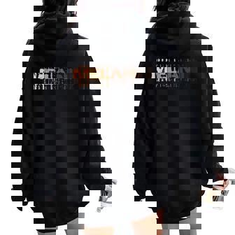 Melanin Shades Girl Magic Queen Afrocentric Cadeau Sweat à capuche oversize pour femme avec imprimé dans le dos - Cadeauxyz