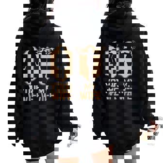 Mi Esposa Tu Esposa Levantamiento De Pesas Culturismo Divertido Women Oversized Hoodie Back Print - Regaloses