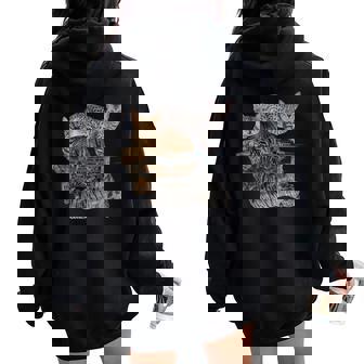 Miroir Réfléchissant Pour Chats Et Amoureux Des Chats Tigrés Sweat à capuche oversize pour femme avec imprimé dans le dos - Cadeauxyz