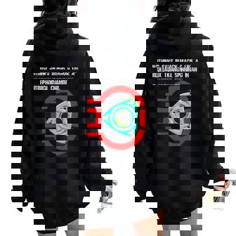 Moteur Rotatif Magic Sweat à capuche oversize pour femme avec imprimé dans le dos - Cadeauxyz