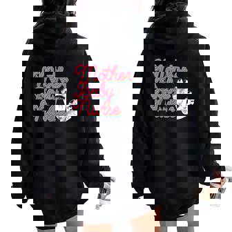 Mother Baby Nurse Postpartum Maternity Nurses Midwife Cnm Women Oversized Hoodie Back Print - Monsterry