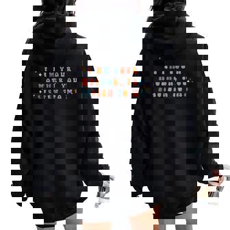I Am Your Mother You Listen To Me Mother's Day Women Oversized Hoodie Back Print - Thegiftio UK