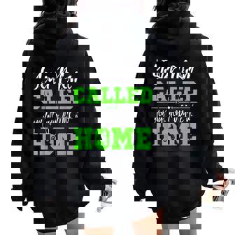 Motocross Your Mom Called You Left Your Game At Home Women Oversized Hoodie Back Print - Monsterry